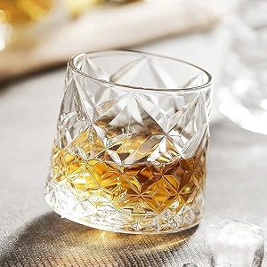 barraid crystal whiskey glasses premium cut glass design 250 ml set of 6