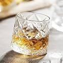 BARRAID Crystal Whiskey Glasses, Premium Cut Glass Design 250 ml, Set of 6