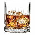 BARRAID Crystal Whiskey Glasses,(Set of 6) Rocks Glass with Diamond Pattern Base 300 ML