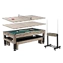 Barrington Billiards 7Ft. Combo Table 3-in-1 Pool Table, Dining &amp; Ping Pong