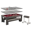 Barrington Billiards 7Ft. Combo Table 3-in-1 Pool Table, Dining &amp; Ping Pong