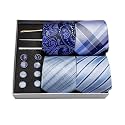 Barry.Wang 15PCS Mens Tie Sets Collection Gift Box Necktie Clips Hanky