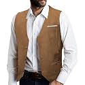 Barry.Wang Mens Outdoor Corduroy Vests Vintage Western