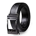 Barry.Wang Mens Ratchet Belts Leather Designer 1 3/8" Adjustable Buckle