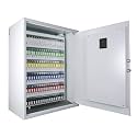 Barska 736-Key Digital Wall-Mount Key Cabinet Safe - Steel Key Lock Box with PIN Code Access, 2 Locking Bolts & Key Tags - Ideal for Home, Office, Property Management & Businesses - Grey