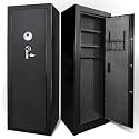 Barska Biometric Rifle Gun Safe – Quick Access Fingerprint Long Gun Safe for Home, DOJ Approved, Silent Mode, Removable Shelf, Backup Keys & Battery