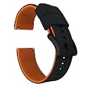 BARTON Elite Silicone Watch Bands - Quick Release - Choose Strap Color &amp; Buckle Color (Stainless Steel, Black PVD or Gunmetal Grey) - 18mm, 20mm, 22mm &amp; 24mm Watch Straps