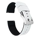 BARTON Elite Silicone Watch Bands - Quick Release - Choose Strap Color &amp; Buckle Color (Stainless Steel, Black PVD or Gunmetal Grey) - 18mm, 20mm, 22mm &amp; 24mm Watch Straps