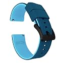 BARTON Elite Silicone Watch Bands - Quick Release - Choose Strap Color & Buckle Color (Stainless Steel, Black PVD or Gunmetal Grey) - 18mm, 20mm, 22mm & 24mm Watch Straps