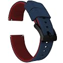 BARTON Elite Silicone Watch Bands - Quick Release - Choose Strap Color &amp; Buckle Color (Stainless Steel, Black PVD or Gunmetal Grey) - 18mm, 20mm, 22mm &amp; 24mm Watch Straps