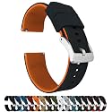 BARTON Elite Silicone Watch Bands - Quick Release - Choose Strap Color &amp; Buckle Color (Stainless Steel, Black PVD or Gunmetal Grey) - 18mm, 20mm, 22mm &amp; 24mm Watch Straps