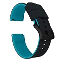 BARTON Elite Silicone Watch Bands - Quick Release - Choose Strap Color &amp; Buckle Color (Stainless Steel, Black PVD or Gunmetal Grey) - 18mm, 20mm, 22mm &amp; 24mm Watch Straps