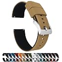 BARTON Elite Silicone Watch Bands - Quick Release - Choose Strap Color &amp; Buckle Color (Stainless Steel, Black PVD or Gunmetal Grey) - 18mm, 20mm, 22mm &amp; 24mm Watch Straps