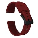 BARTON Elite Silicone Watch Bands - Quick Release - Choose Strap Color &amp; Buckle Color (Stainless Steel, Black PVD or Gunmetal Grey) - 18mm, 20mm, 22mm &amp; 24mm Watch Straps