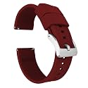 BARTON Elite Silicone Watch Bands - Quick Release - Choose Strap Color &amp; Buckle Color (Stainless Steel, Black PVD or Gunmetal Grey) - 18mm, 20mm, 22mm &amp; 24mm Watch Straps