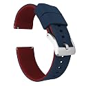 BARTON Elite Silicone Watch Bands - Quick Release - Choose Strap Color &amp; Buckle Color (Stainless Steel, Black PVD or Gunmetal Grey) - 18mm, 20mm, 22mm &amp; 24mm Watch Straps