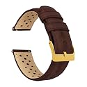 Barton Racing &amp; Rally Horween Leather Straps with Integrated Quick Release Spring Bars - Watch Bands