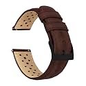 Barton Racing &amp; Rally Horween Leather Straps with Integrated Quick Release Spring Bars - Watch Bands
