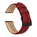 Barton Racing &amp; Rally Horween Leather Straps with Integrated Quick Release Spring Bars - Watch Bands