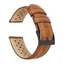 Barton Racing &amp; Rally Horween Leather Straps with Integrated Quick Release Spring Bars - Watch Bands