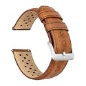 Barton Racing &amp; Rally Horween Leather Straps with Integrated Quick Release Spring Bars - Watch Bands