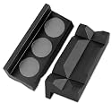 BARTOO Aluminum 4" Vise Jaws Pads, Magnetic Reversible Pipe Vise, AN Fitting Vice Jaw Covers, Professional Grade Multi-Purpose Vise Jaw Protective Inserts for Any Metal Bench Vice (4", Black)