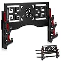 Barydat 3 Tier Katana Sword Stand Wall Mount, Dragon, Black
