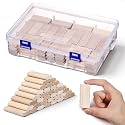 Barydat 300 Pcs Tenons Compatible with Domino Insertion, 5mm X 19mm X 30mm