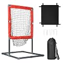 Baseball Ball Strike Zone,Sangle Soppfy Pitching Net & Baseball Strike Zone Compatible with Softball Balls and Plastic Baseballs.Baseball Net Set Up and Assemble Easily.