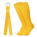 Baseball Belt and Baseball Socks Combo Set for Youth and Adult Available in 20 Colors