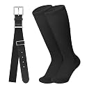 Baseball Belt and Baseball Socks Combo Set for Youth and Adult Available in 20 Colors