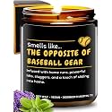 Baseball Candle, Baseball Gifts for Sports Lovers &amp; Teenagers, Sport Mom Gifts Ideas, Birthday Presents for Teens, Christmas, Gift-Ready