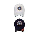 Baseball Caps for Men and Women VIRAT Cotton Blend Caps Men for All Sports Workouts Gym Running Cricket Caps for Boys and Girls Use (IND White Black)