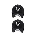 Cap for Men and Women VIRAT Cotton Blend Cap Use for Sports Cricket All Outdoor Indoor Activities (Black V Black V)