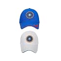 Baseball Caps for Men and Women VIRAT Cotton Blend Caps Men for All Sports Workouts Gym Running Cricket Caps for Boys and Girls Use (IND Blue White)