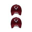 Cap for Men and Women VIRAT Cotton Blend Cap Use for Sports Cricket All Outdoor Indoor Activities (Maroon V Maroon V)