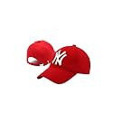 Baseball Caps for Men and Women Cotton Blend caps Men for All Sports Workouts Gym Running Cricket Caps and Caps for Boys and Girls Red