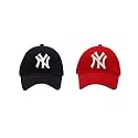Baseball Caps for Men and Women VIRAT Cotton Blend Caps Men for All Sports Workouts Gym Running Cricket Caps for Boys and Girls (Red Black)