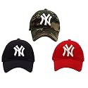 Baseball Caps for Men and Women VIRAT Cotton Blend Caps Men for All Sports Workouts Gym Running Cricket Caps for Boys and Girls (Army Black Red (NY))