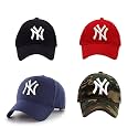 Baseball Caps for Men and Women VIRAT Cotton Blend Caps Men for All Sports Workouts Gym Running Cricket Caps (Black Blue Red Army (NY))