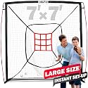 Baseball Net - Pitching Net Hitting Net Batting Practice Net (9 Strike Zone, Portable & Quick-Fold) Baseball Gifts for Kids Children & Teens | Training Aids Equipment