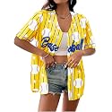 Baseball Shirt Women Baseball Jersey Graphic Button Down Shirt Game Day Short Sleeve Tops