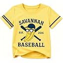 Baseball Shirts for Toddler Girl Boy Baseball Player T Shirt Game Day Sports Fan Short Sleeve Tee Top