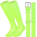 Baseball Socks and Belt Combo for Youth Adult Softball Sock Belt for Boys and Girls