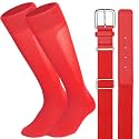 Baseball Socks and Belt Combo for Youth Adult Softball Sock Belt for Boys and Girls