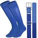 Baseball Socks and Belt Combo for Youth Adult Softball Sock Belt for Boys and Girls