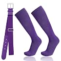 Baseball Socks and Belt Combo for Youth Adult - Softball Socks and Belt for Boys and Girls