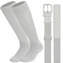 Baseball Socks and Belt Combo for Youth Adult Softball Sock Belt for Boys and Girls