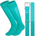 Baseball Socks and Belt Combo for Youth Adult Softball Sock Belt for Boys and Girls