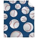 Baseball Sport Throw Blanket - ​Super Soft Flannel Fleece Blanket for Gifts, Plush Lightweight Fuzzy Cozy Blanket Microfiber for Couch Sofa Bed All Season L 80"x60" for Adults
